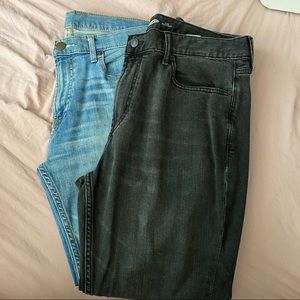 2 pc men’s jean bundle old navy and hollister